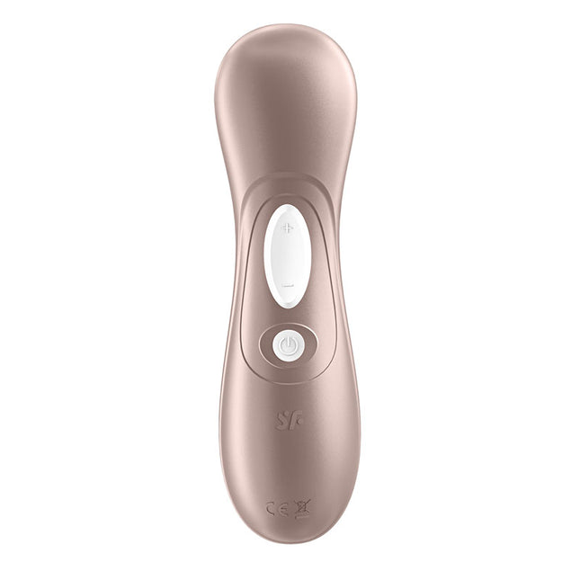 Rear View of Satisfyer Pro 2 Next Generation Clitoral Stimulator Rose Gold