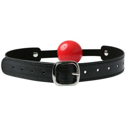 Red Ball Gag with Black Strap