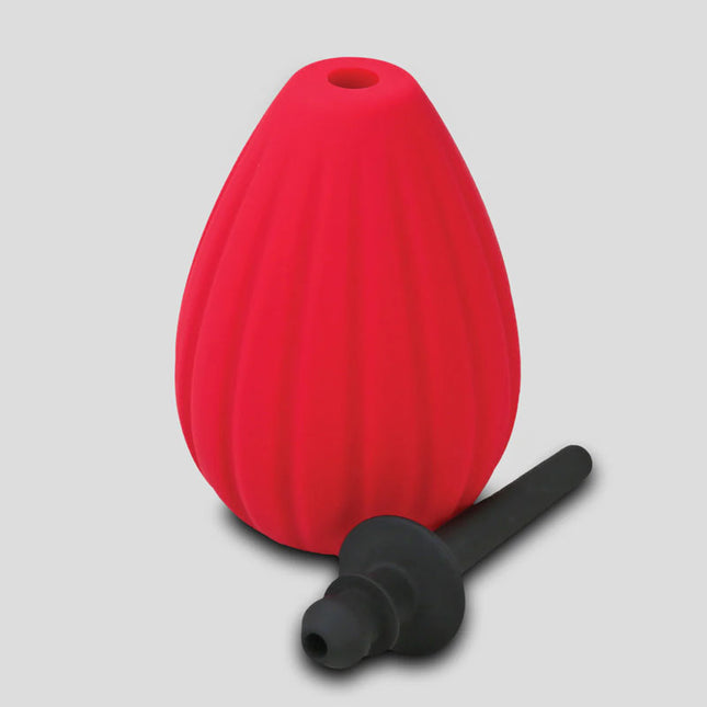 Red Enema with Black Handle