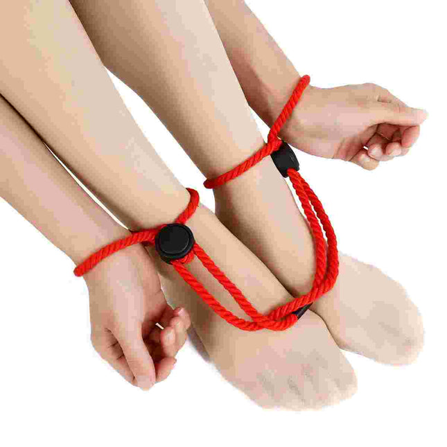 Red Rope Ankle Cuffs