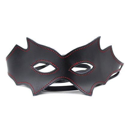 Red and Black Bondage Eye Mask