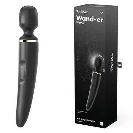 Satisfyer Wand-er Black Massager Wand Box