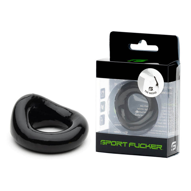 Sport Fucker Wedge Cock Ring - Black