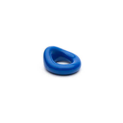 Sport Fucker Wedge Rubber Cock Ring - Blue