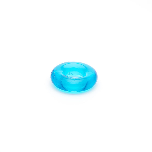 Sport Fucker Rubber Cockring - Ice Blue Single Donut