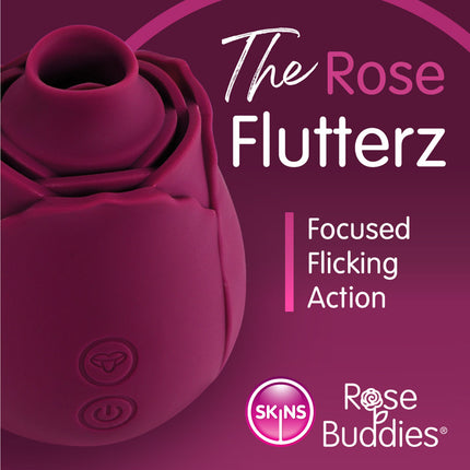 Skins Rose Buddies Flicking Rose Vibrator Features