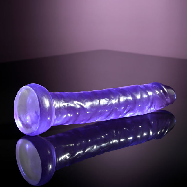 Selopa SLIMPLICITY 6 Inch Dildo - Purple Bottom Side View