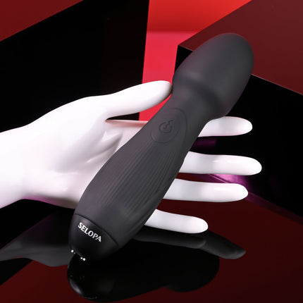 Selopa Power Trip Black Massage Wand Bulb Head