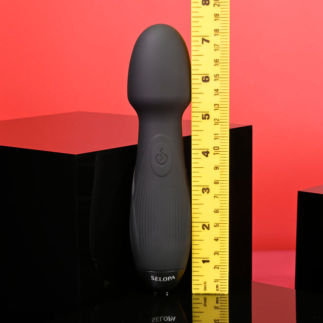 Selopa Power Trip Black Massage Wand Size