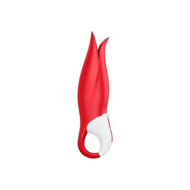 Satisfyer Power Flower Clitoral Vibrator Red Side View