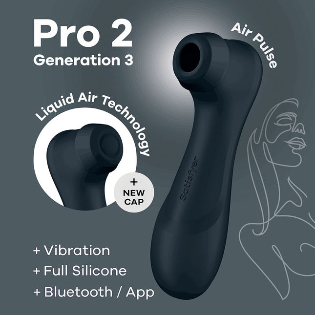 Satisfyer Pro 2 Generation 3 with App Control Dark Grey with app Control