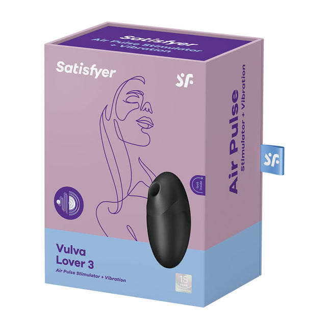 Satisfyer Vulva Lover 3 Air Pulse Clitoral Stimulator Box