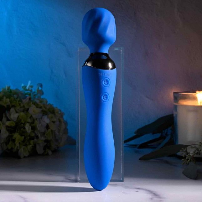 Selopa Blue Belle Massage Wand Standing