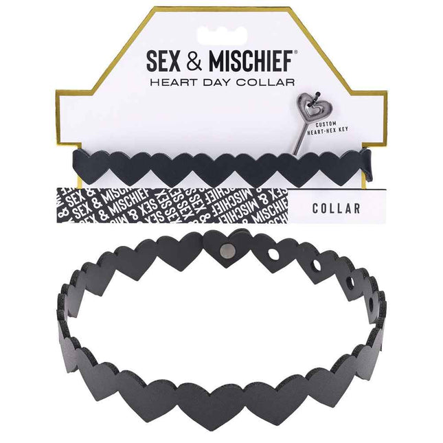 Sex & Mischief Heart Day Collar with Label Packaging