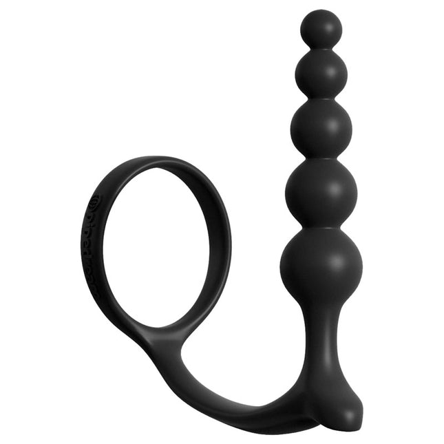 Side Version of Black Anal Bead Sex Toy