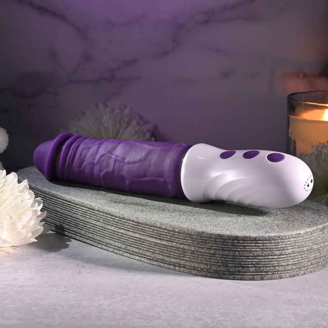 Side View of Evolved PLUM THRUST Vibrating Dildo