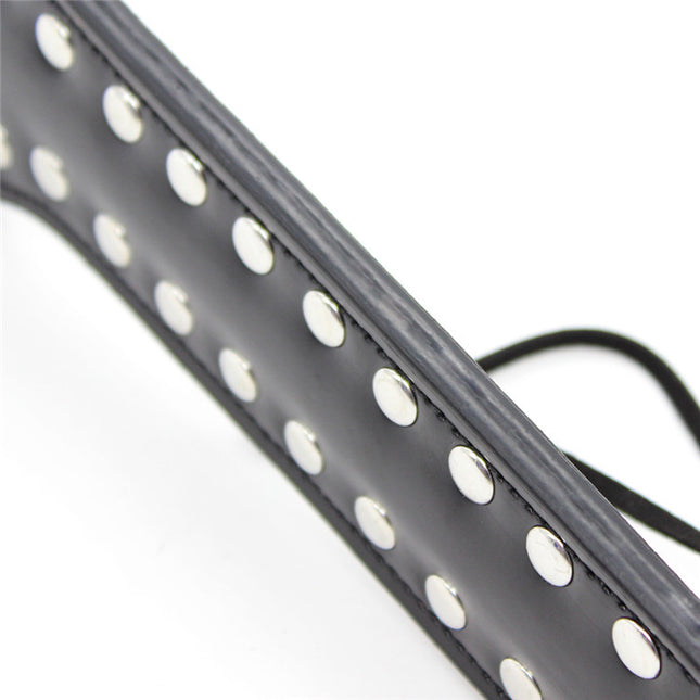 Silver Studs Spanking Paddle Handle