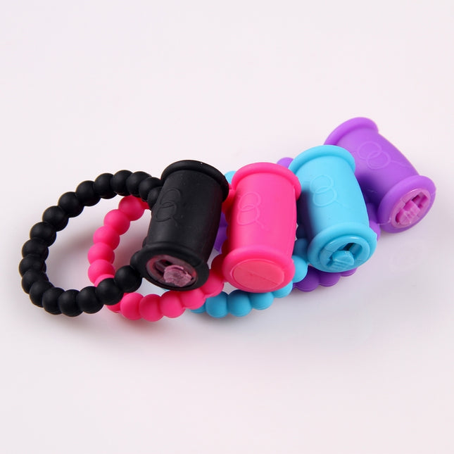 Single Speed Cock Ring in Black, Red, Light Blue and Purple