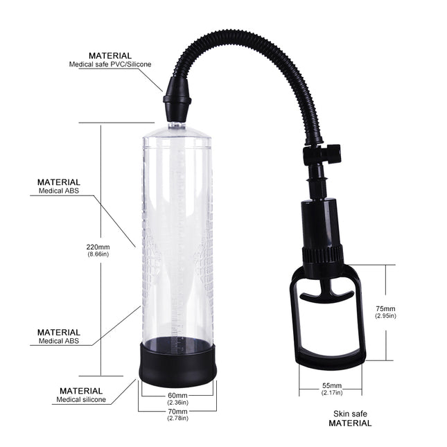 Small Penis Pump 8 Inch Size Chart