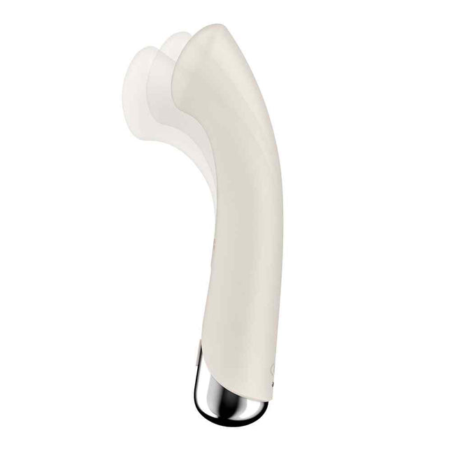 Spinning Beige Satisfyer Sex Toy Vibrator