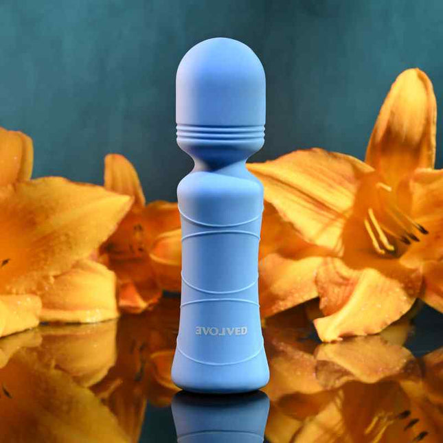 Standing Tall Blue Mini Wand Massager