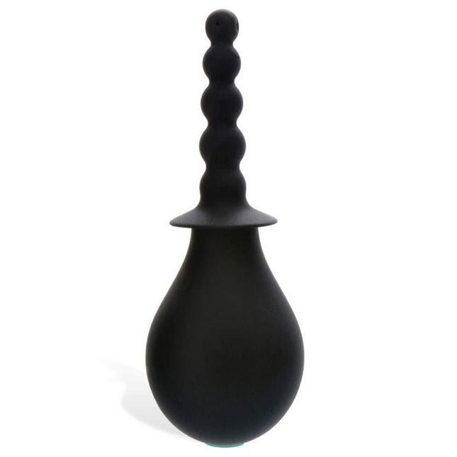 Straight Black Silicone Douche Adam and Eve