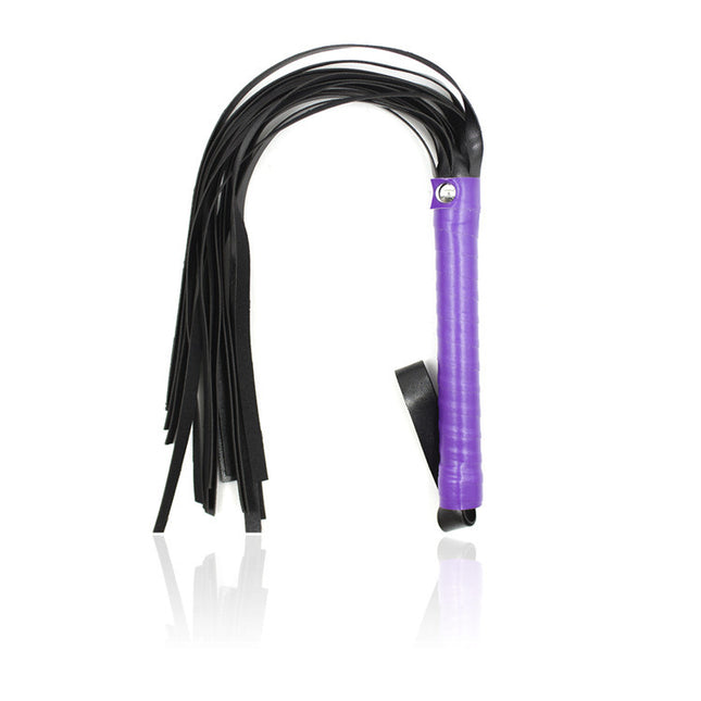 Strict Purple Leather Flogger