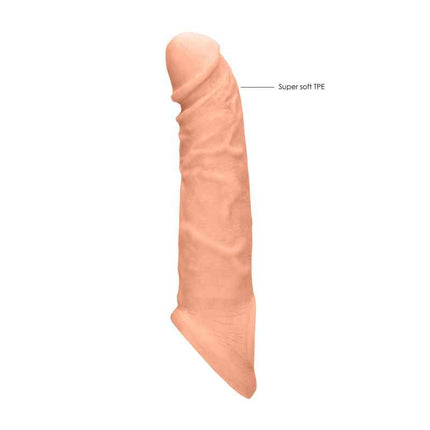 Super Soft TPE 8 Inch Penis Extender Flesh