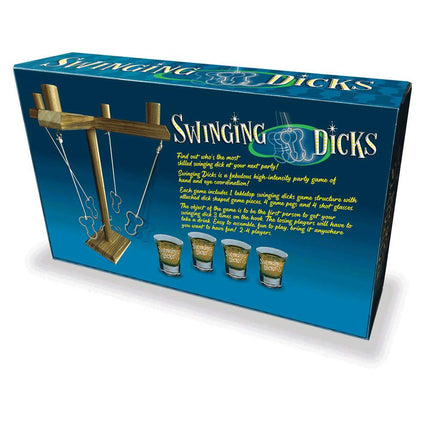 Swinging Ring Toss Drinking Game Back View