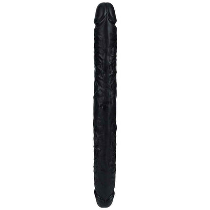 Tall REALROCK 16 Inch Thick Double Dildo - Black