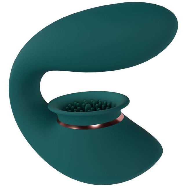 Twitch 3 Innovation Suction & Vibration Toy - Green Upside Down