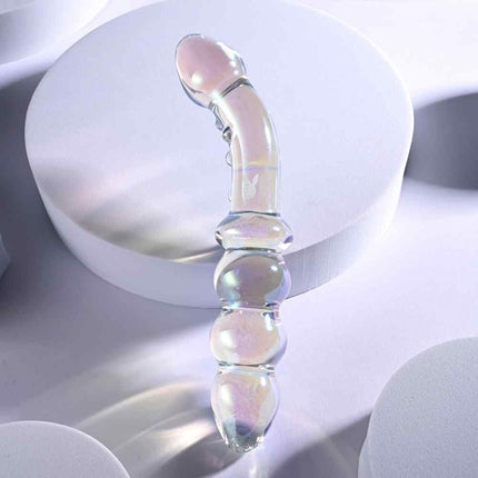 Upright Glass Double Ended Dildo