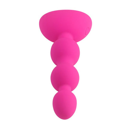 Upside Down Aphrodisia Vibrating Remote Control Anal Beads-S Pink