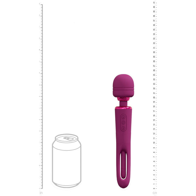 Vive Pink Dual End Massage Wand Size