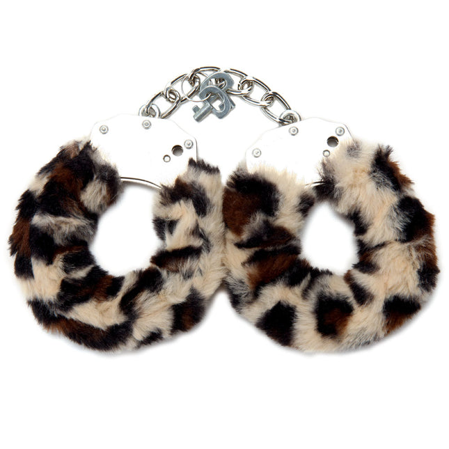 WhipSmart Classic Furry Cuffs - Leopard