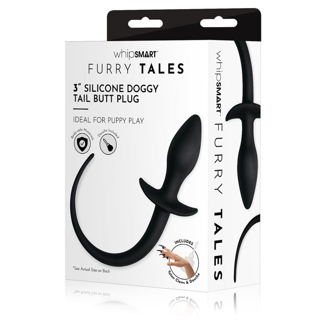 Furry Tales 3" Silicone Doggy Tail Butt Plug