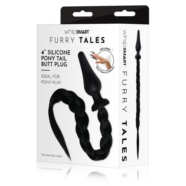 Furry Tales 4 Inch Silicone Pony Tail Butt Plug