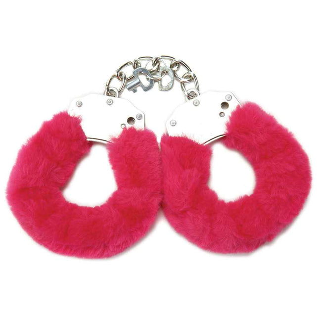 WhipSmart Classic Furry Cuffs - Hot Pink