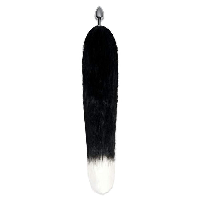 WhipSmart Furry Tales 14 Inch Black Fox Tail Straight View