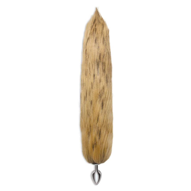 WhipSmart Furry Tales 14 Inch Brown Fox Tail Butt Plug Straight View