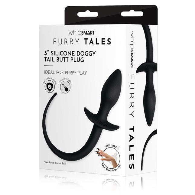 WhipSmart Furry Tales 3 Inch Silicone Doggy Tail Butt Plug