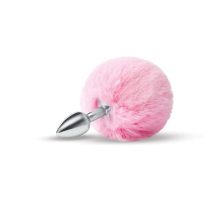 WhipSmart Furry Tales Pink Bunny Tail Butt Plug Front View