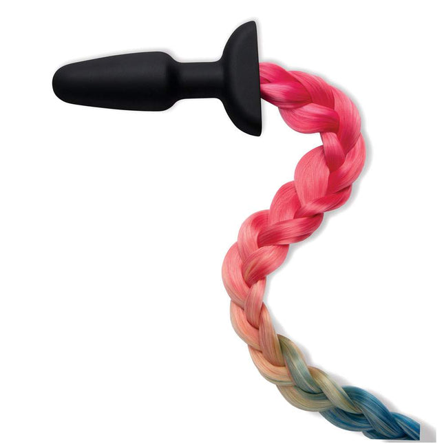 WhipSmart Furry Tales Silicone Rainbow Tail Side View