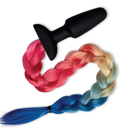 WhipSmart Furry Tales Silicone Rainbow Tail Top View