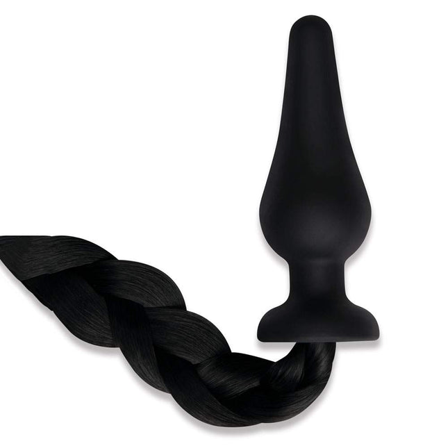 Whipsmart Furry Tales 4 Inch Silicone Pony Tail Butt Plug Side View