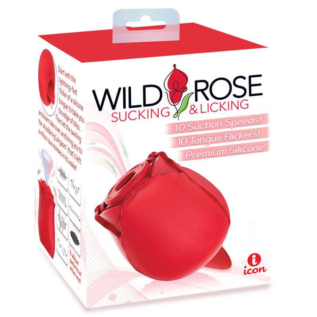 Wild Rose Sucking & Licking Rose Vibrator