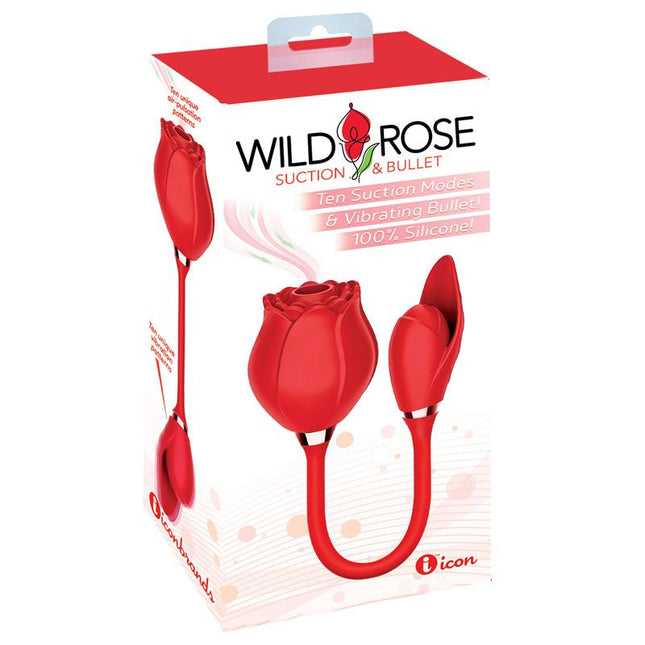 Wild Rose Suction & Bullet Vibrator