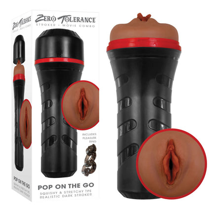 Zero Tolerance Pop On The Go Brown Masturbator Box