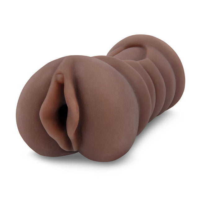 Zolo Stroke Off Brown Vagina Stroker Ribbed