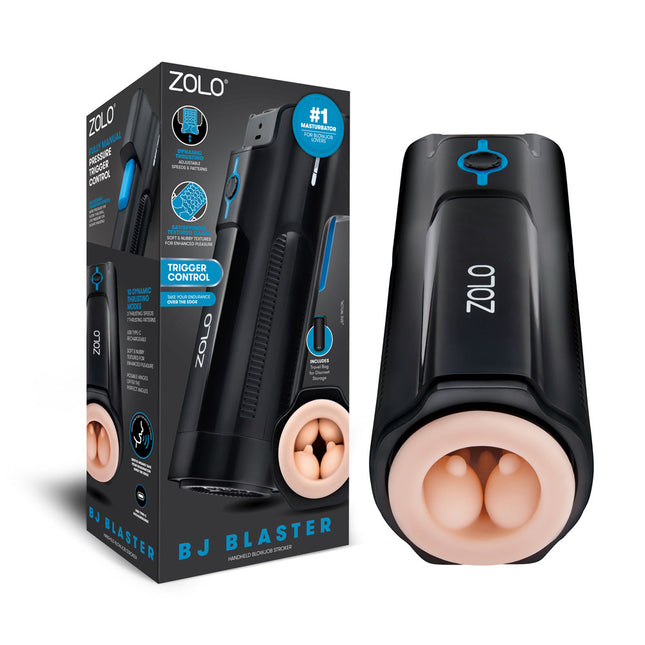 Zolo BJ Blaster Vibrating & Thrusting Masturbator Box